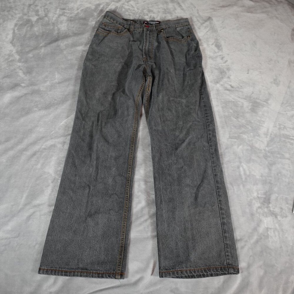 Vintage Brooklyn Xpress Jeans Mens 34x32 (Fits 30x29) Embroidered Baggy Fit Y2K - Picture 3 of 10